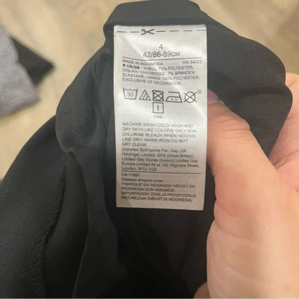 Banana Republic Womens 4 Black Side Stripe Mini Shift Mod Dress - Picture 8 of 9